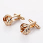 New Austrian crystal cuff link with diamond sleeve nail French Fried Dough Twists sleeve nail cufflinks