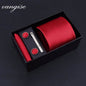 8cm Wide Tie Sets Black/blue/red Men's Neck Tie Hankerchiefs Cufflinks 24 Colours Silk Handmade