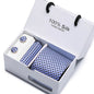 Plaid Men Ties Set Extra Long Size 145cm*8cm Necktie navy blue Paisley Silk Jacquard Woven Neck Tie Suit Wedding Party