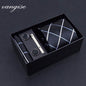 8cm Wide Tie Sets Black/blue/red Men's Neck Tie Hankerchiefs Cufflinks 24 Colours Silk Handmade