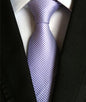 Neckties Classic Men's Stripe Yellow Navy Blue Wedding Ties Jacquard Woven 100% Silk Men Solid Tie Polka Dots Neck Ties