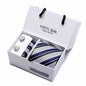Plaid Men Ties Set Extra Long Size 145cm*8cm Necktie navy blue Paisley Silk Jacquard Woven Neck Tie Suit Wedding Party