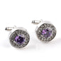 New Austrian crystal cuff link with diamond sleeve nail French Fried Dough Twists sleeve nail cufflinks
