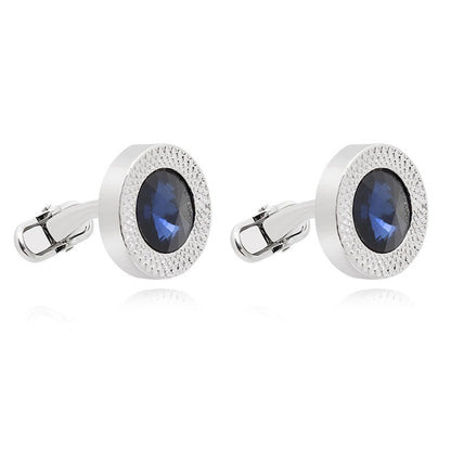 New Austrian crystal cuff link with diamond sleeve nail French Fried Dough Twists sleeve nail cufflinks