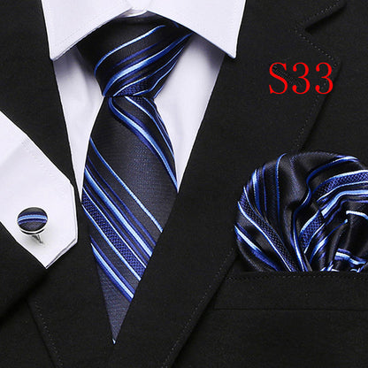 Paisley Series European And American Fashion Tie Three-piece Suit